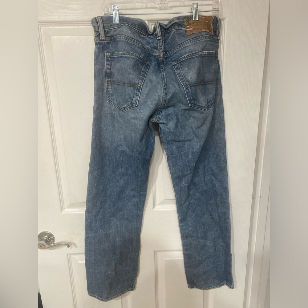 Ralph Lauren Denim & Supply 33x30 Distressed Vintage Wash Iconic USA Flag Patch